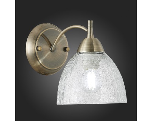 SLE104401-01 Светильник настенный Бронза/Прозрачный E27 1*60W