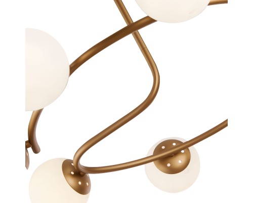 SLE220602-08 Светильник потолочный Золотистый/Белый E14 8*40W CALABRIA