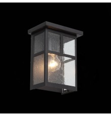 SL079.401.01 Светильник уличный настенный ST-Luce Темный кофе/Прозрачное кракелированное стекло E27 GLAZGO