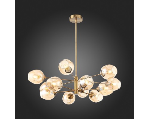 SL1500.203.12 Светильник подвесной ST-Luce Золотистый/Янтарный E14 12*40W FOVIA