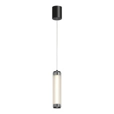 utsenka-SL6224.403.01 Светильник подвесной ST-Luce Черный/Прозрачный LED 1*8W 4000K BAMBOO