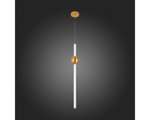 SL1222.213.01 Светильник подвесной ST-Luce Золотистый/Золотистый, Белый LED 1*18W 4000K ANGURRA