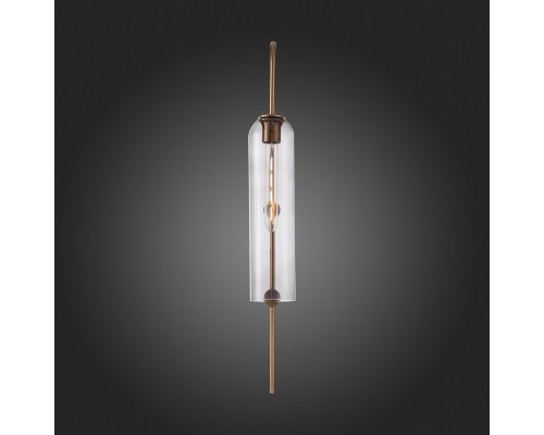 SL1145.341.01 Светильник настенный ST-Luce Латунь/Дымчатый E27 1*60W CALLANA