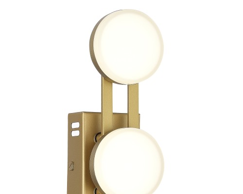 SL6610.201.03 Светильник настенный ST-Luce золотистый/белый LED 1*6W 4000K MONRO