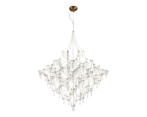 SL6601.203.114 Светильник подвесной ST-Luce Золотистый/Прозрачный LED 114*0,5W 3000K ГРАВЕТТА