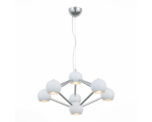 SL853.102.07 Люстра потолочная ST-Luce Хром/Хром E14 7*40W ROTTURA