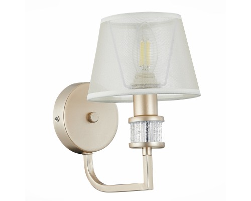 SLE107501-01 Светильник настенный Золотистый/Шампань E14 1*40W MANILA