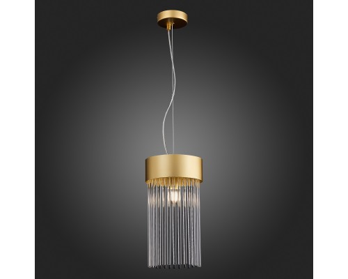 SL1225.203.01 Светильник подвесной ST-Luce Золотистый/Золотистый, Прозрачный E27 1*60W CONTATTO