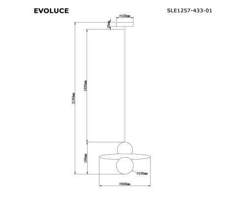 SLE1257-433-01 Светильник подвесной Черный/Черный, Бронзовый G9 1*5W 4000K RIZZ