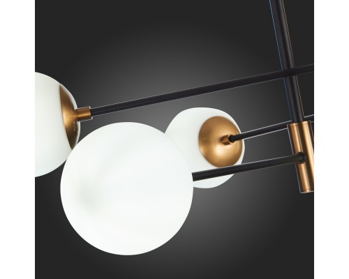 SL1203.402.06 Люстра потолочная ST-Luce Бронза,Черный/Белый E27 6*40W LIMANO