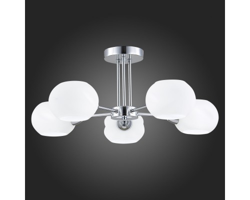 SLE104302-05 Светильник потолочный Хром/Белый E14 5*40W LANTA