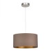 SLE300573-01 Светильник подвесной Никель/Темно-бежевый, Золотистый E27 1*40W BRESCIA