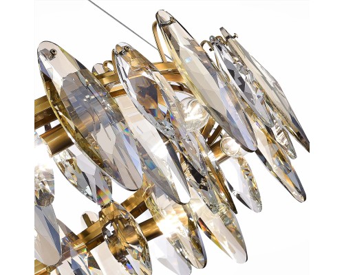 SL1227.303.08 Люстра подвесная ST-Luce Латунь/Прозрачный E14 8*40W АНКОНА