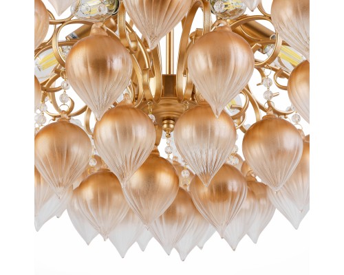 SL659.303.06 Люстра подвесная ST-Luce Золотистый/Золотистый E14 6*40W FRUTTI