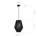 SLE6025-413-01 Светильник подвесной черный/черный E27 1*40W ETTAN