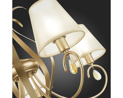 SLE111403-05 Светильник подвесной Шампань/Шампань E14 5*40W FOGGIA