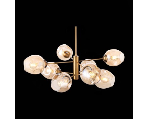 SL1500.203.08 Светильник подвесной ST-Luce Золотистый/Янтарный E14 8*40W FOVIA