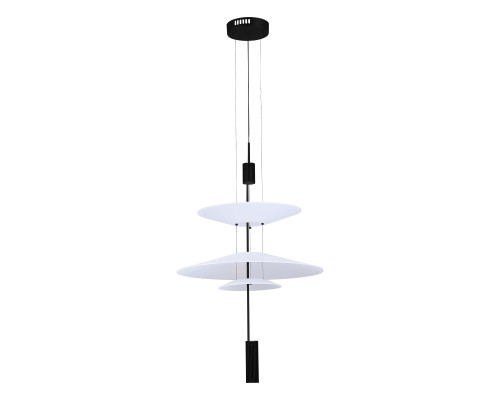 SL6101.413.01 Люстра подвесная ST-Luce Черный/Белый LED 1*15W 3000K ИСОЛА