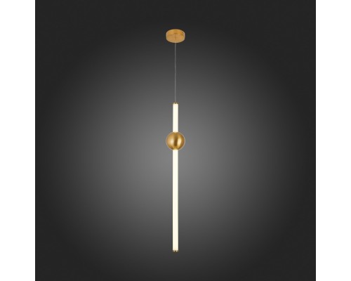 SL1222.213.01 Светильник подвесной ST-Luce Золотистый/Золотистый, Белый LED 1*18W 4000K ANGURRA