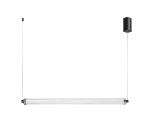 SL6224.413.01 Светильник подвесной ST-Luce Черный/Прозрачный LED 1*30W 4000K БАМБУ