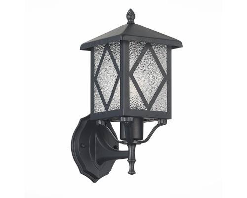 SL084.401.01 Светильник уличный настенный ST-Luce Черный/Черный, Прозрачный E27 1*60W LORNE