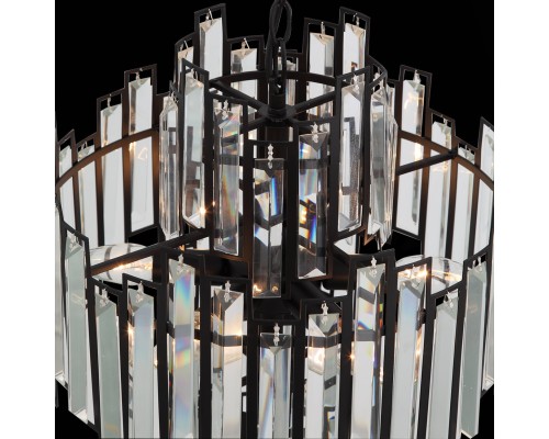 SL665.443.06 Люстра подвесная ST-Luce Черный/Черный, Прозрачный E14 6*40W CHIAREZZA