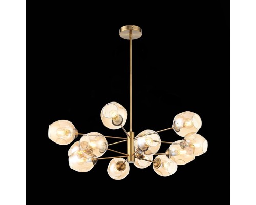 SL1500.203.12 Светильник подвесной ST-Luce Золотистый/Янтарный E14 12*40W FOVIA