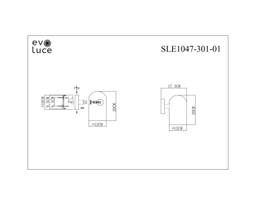 SLE1047-301-01 Светильник настенный Бронза/Молочно-белый E14 1*40W NOBILIA