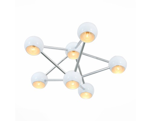 SL853.102.07 Люстра потолочная ST-Luce Хром/Хром E14 7*40W ROTTURA