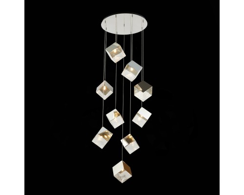 SL1182.103.09 Светильник подвесной ST-Luce Хром/Прозрачный, Хром G9 9*5W RIELLO