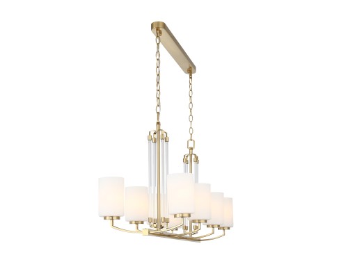 SL1403.333.08 Люстра подвесная ST-Luce Латунь/Прозрачный E27*8 40W ОПАЛ