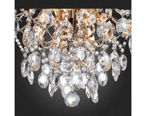 SL846.202.06 Люстра подвесная ST-Luce Золотистый/Прозрачный E14 6*40W ORECCHINI