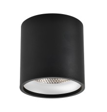 ST165.432.12 Светильник потолочный Черный LED 1*12W 3000K 840Lm Ra>90 36° IP44 D80xH85 85-265V Накладные светильники