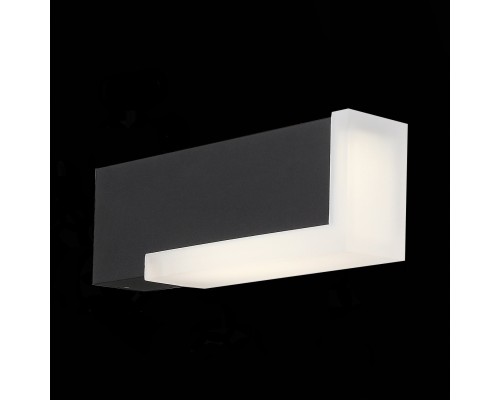 SL096.401.02 Светильник уличный настенный ST-Luce Черный/Белый LED 1*6W 4000K POSTO