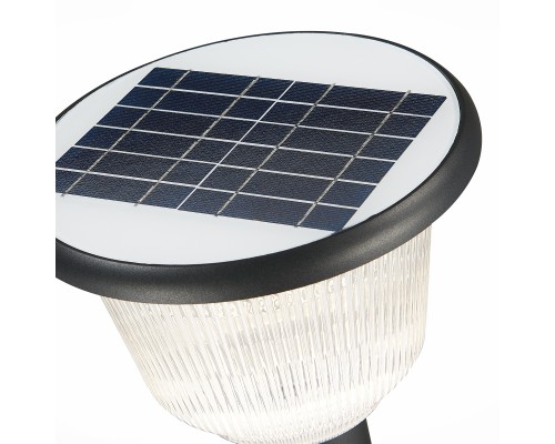 SL9502.405.01 Светильник уличный наземный ST-Luce Черный/Черный, Прозрачный LED 1*2W 3000-6000K SOLARIS