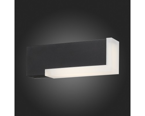 SL096.401.02 Светильник уличный настенный ST-Luce Черный/Белый LED 1*6W 4000K POSTO