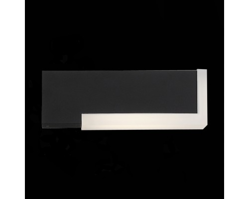 SL096.401.02 Светильник уличный настенный ST-Luce Черный/Белый LED 1*6W 4000K POSTO