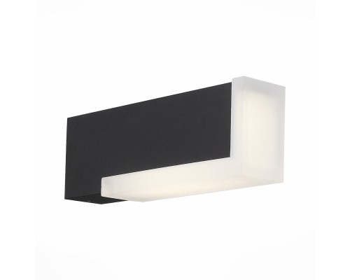 SL096.401.02 Светильник уличный настенный ST-Luce Черный/Белый LED 1*6W 4000K POSTO