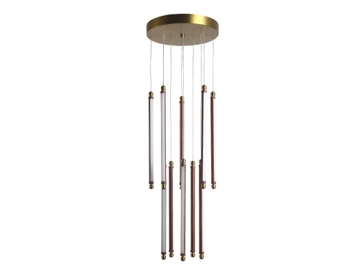 Уценка SL6225.303.10 Светильник подвесной ST-Luce Латунь/Терракотовый, Белый LED 10*6,5W 3000K BRICK