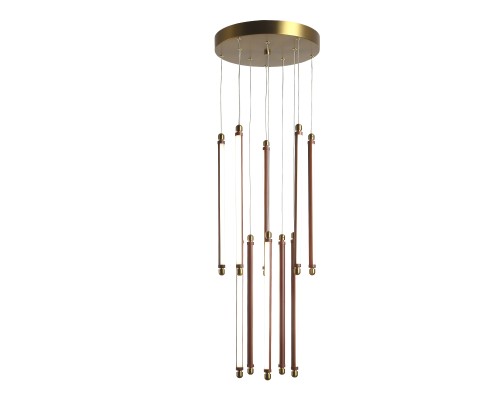 Уценка SL6225.303.10 Светильник подвесной ST-Luce Латунь/Терракотовый, Белый LED 10*6,5W 3000K BRICK