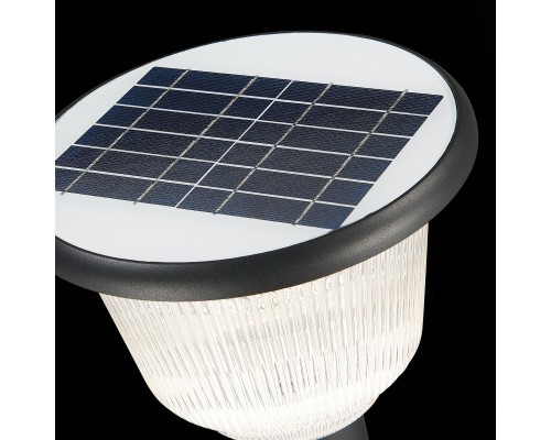 SL9502.405.01 Светильник уличный наземный ST-Luce Черный/Черный, Прозрачный LED 1*2W 3000-6000K SOLARIS