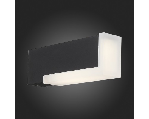 SL096.401.02 Светильник уличный настенный ST-Luce Черный/Белый LED 1*6W 4000K POSTO