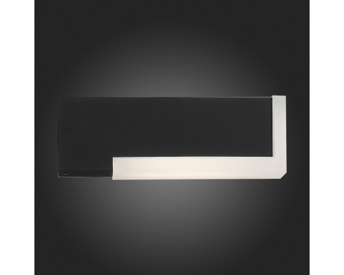 SL096.401.02 Светильник уличный настенный ST-Luce Черный/Белый LED 1*6W 4000K POSTO