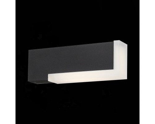 SL096.401.02 Светильник уличный настенный ST-Luce Черный/Белый LED 1*6W 4000K POSTO