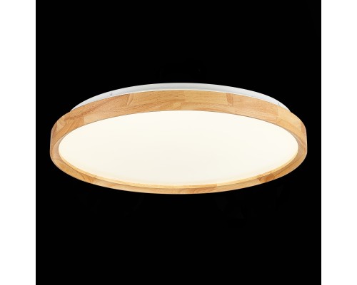 SLE201382-01 Светильник потолочный Светлое дерево/Белый LED 1*40W 3000K/4000K/6000K DELIA