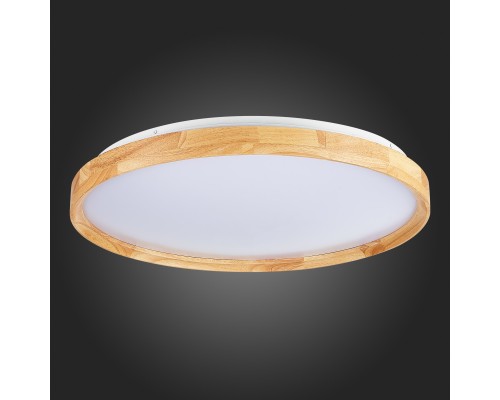 SLE201382-01 Светильник потолочный Светлое дерево/Белый LED 1*40W 3000K/4000K/6000K DELIA