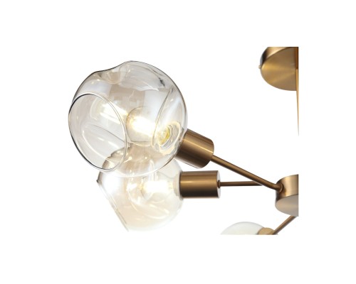 Уценка SLE155302-06 Светильник потолочный Античная медь/Янтарный E14 6*60W GENTORE