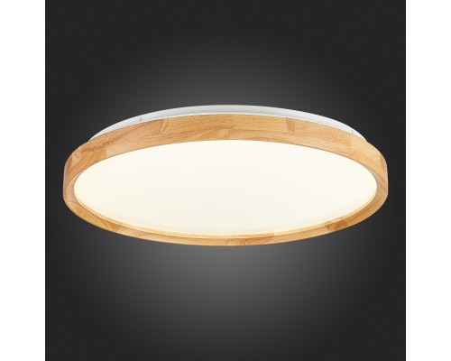 SLE201382-01 Светильник потолочный Светлое дерево/Белый LED 1*40W 3000K/4000K/6000K DELIA