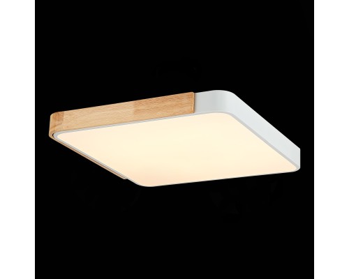 SLE201252-01 Светильник потолочный Белый, Светлое дерево/Белый LED 1*42W 3000K/4000K/6000K FESTA