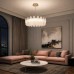 Светильник подвесной ST-Luce золотистый/белый, янтарный LED 1*56W 3000K ЛАЙТА